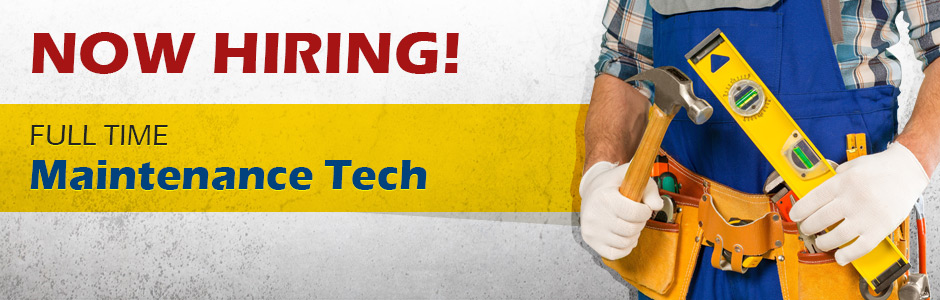 Now Hiring Full Time Maintenance Tech Apply Today McKowski s 